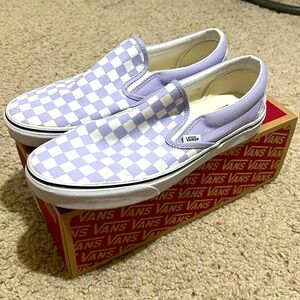 Purple Checkered Vans